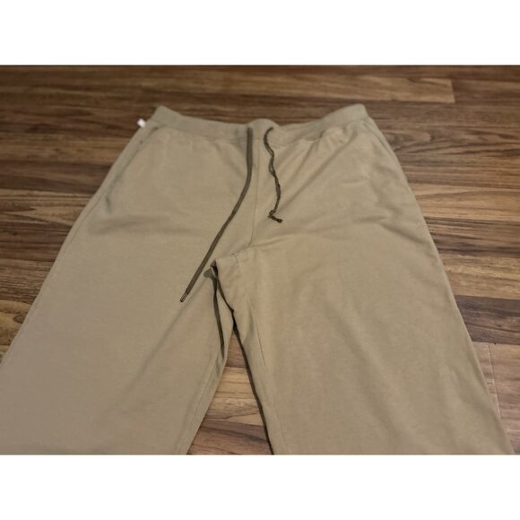 Lauren Ralph Lauren Large Sweatpants Women’s Beige Tan Drawstring Lounge - Picture 9 of 11